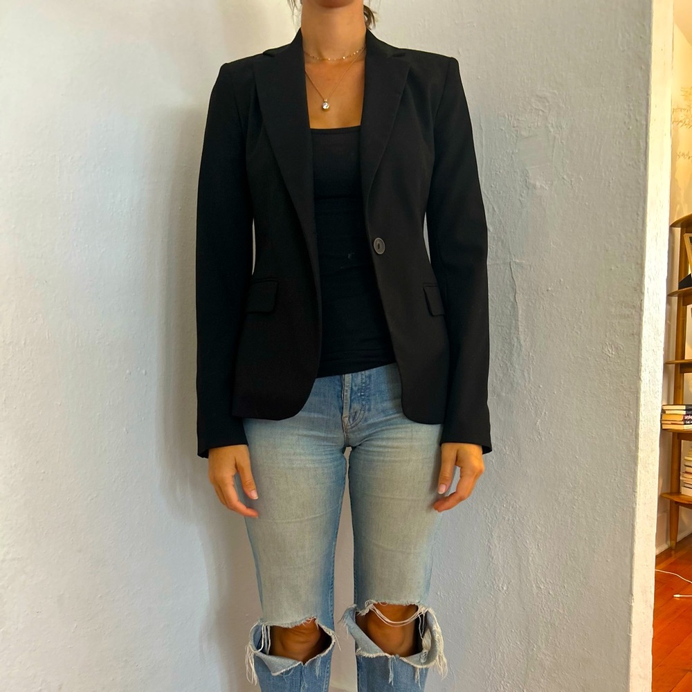 Zara black blazer size 0